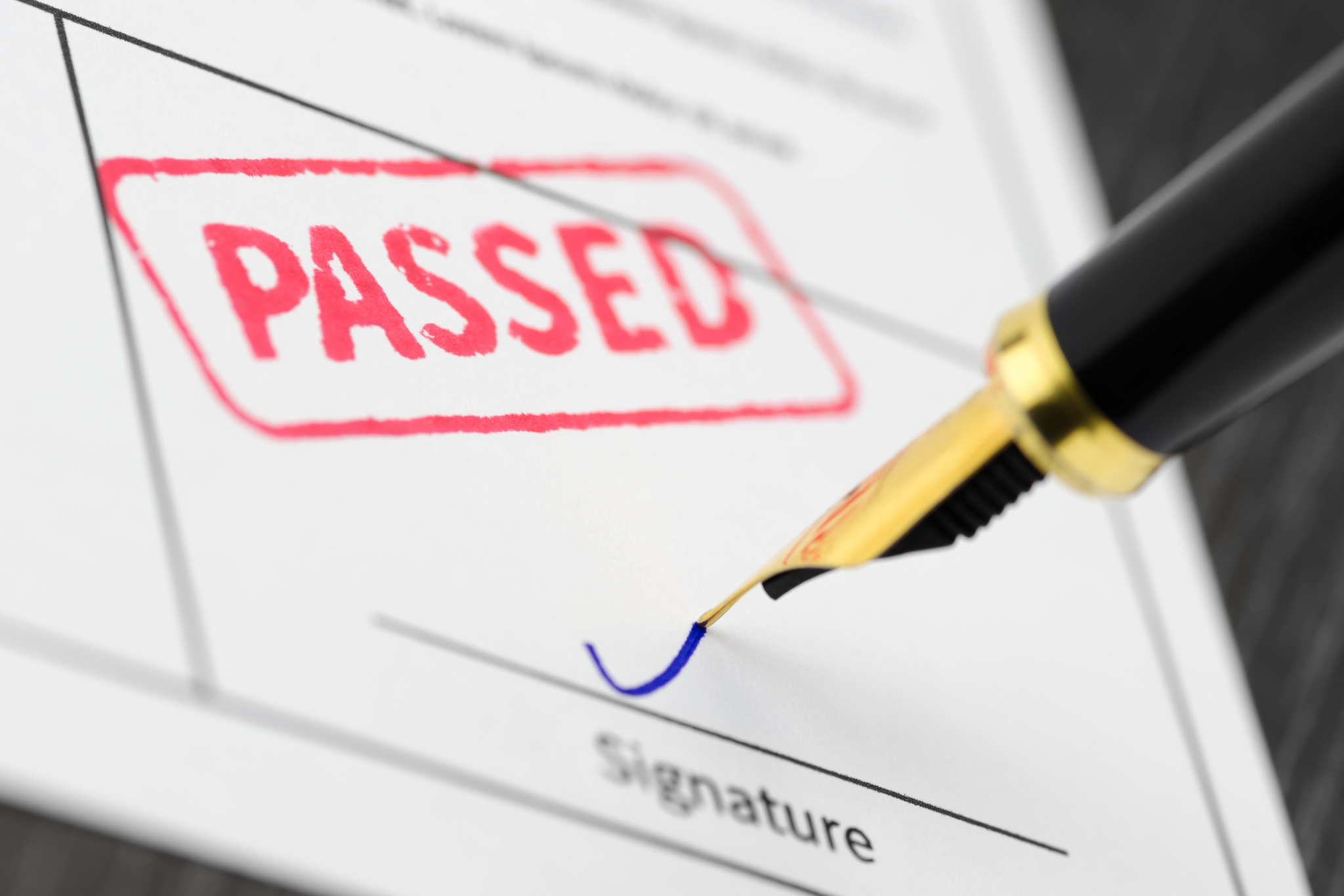 Passed exam for insurance licensing