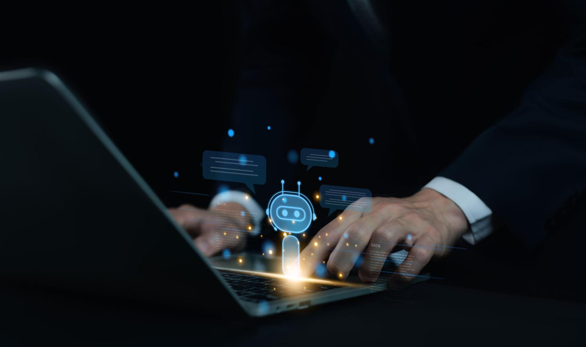 Conversation Smart Robot Technology development generates AI.